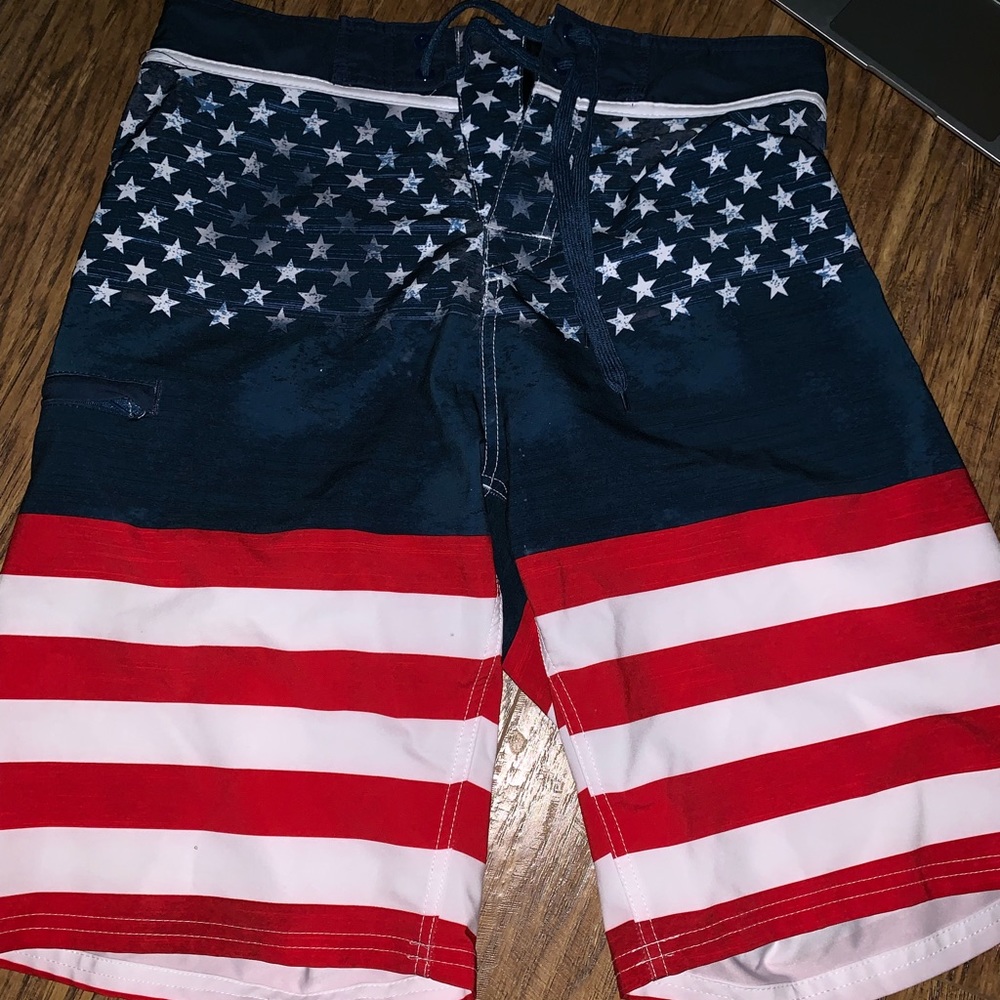 Stars and Stripes board shorts